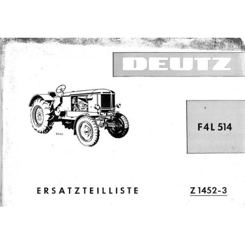 Deutz Werkstatthandbuch Motor 514 F4L514 für Traktor F4L514/5 . 