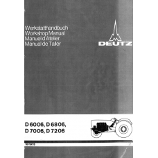 Werkstatt-Handbuch KHD-Deutz-Schlepper  D 6006 1975 D 7206 