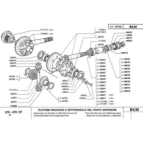Ciągnik Fiat 570 Manual Instruction
